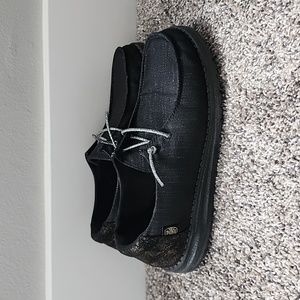 Shimmery black hey dudes